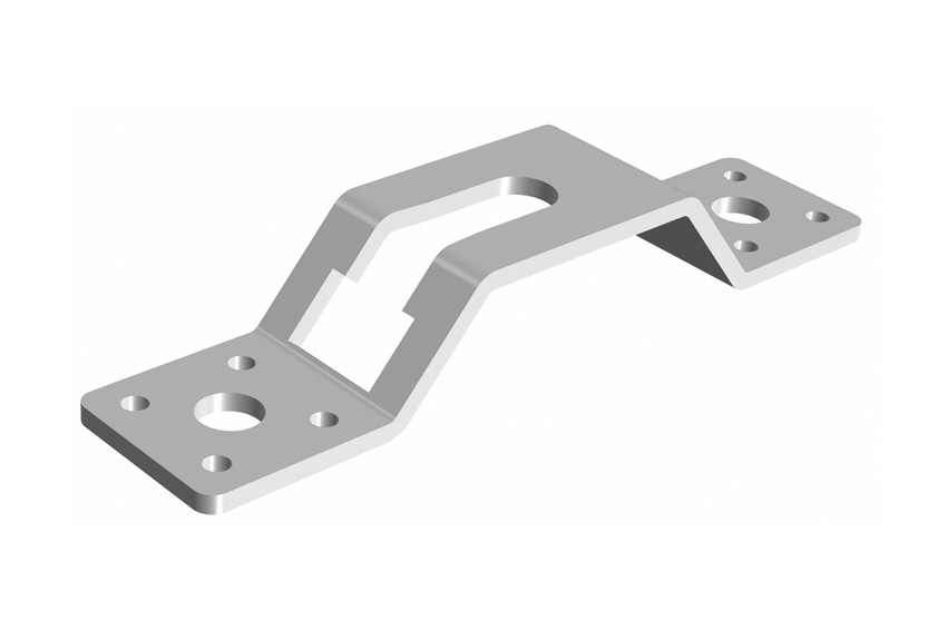 Adjustable face fixed mounting plate 